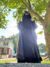 Load image into Gallery viewer, Ruffle Bottom Open-Overhead w/ Tie-Back
