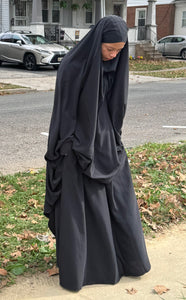 2 Piece Medina Silk Jilbab Set
